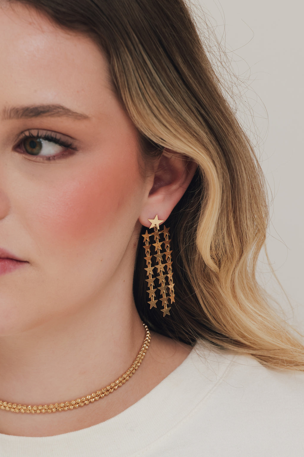 superstar trio earrings