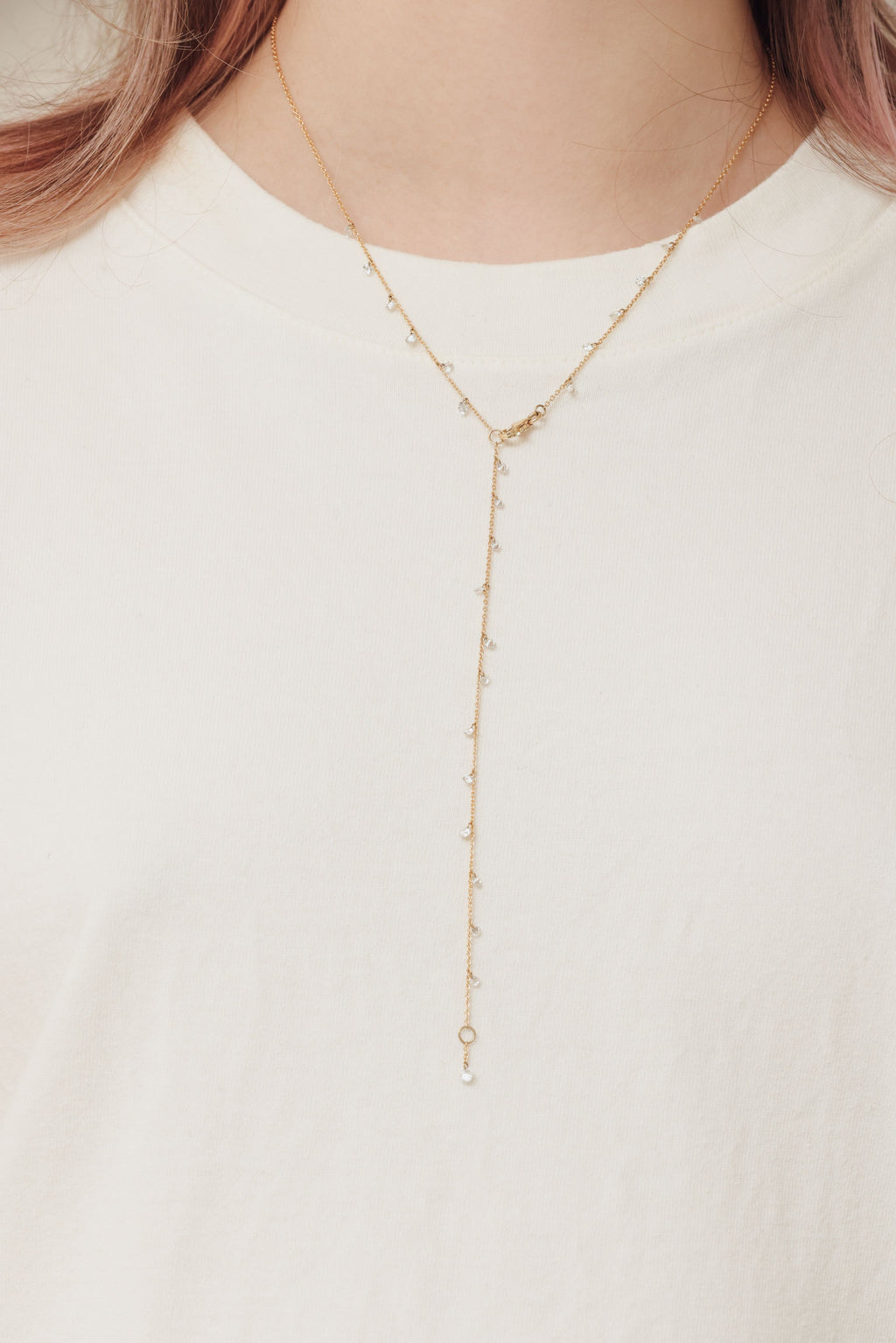 happy diamonds lariat necklace