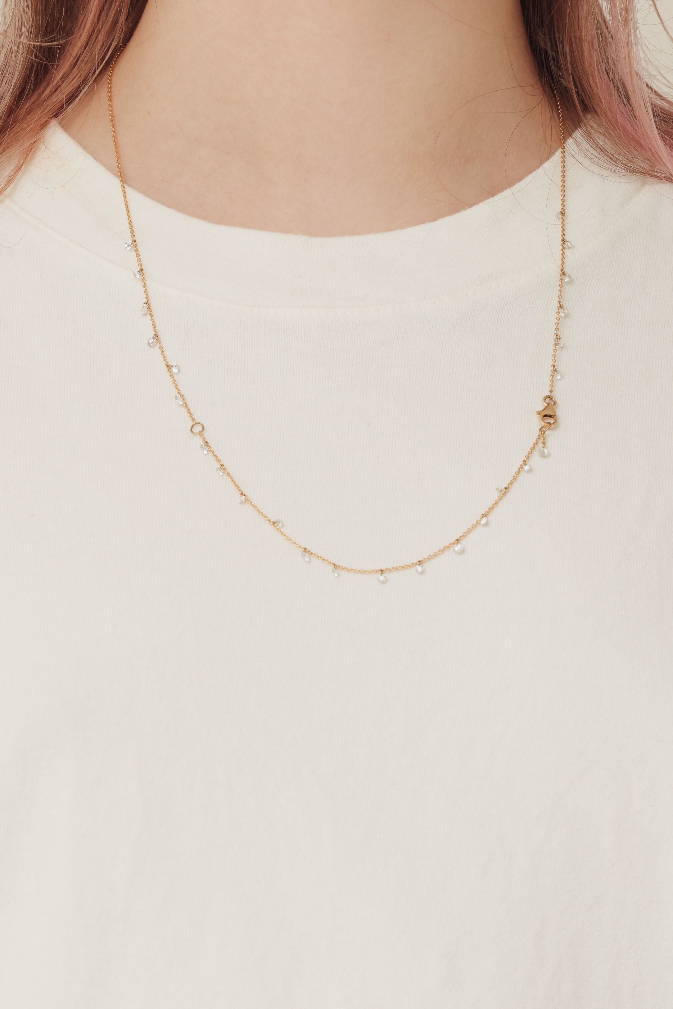 happy diamonds lariat necklace